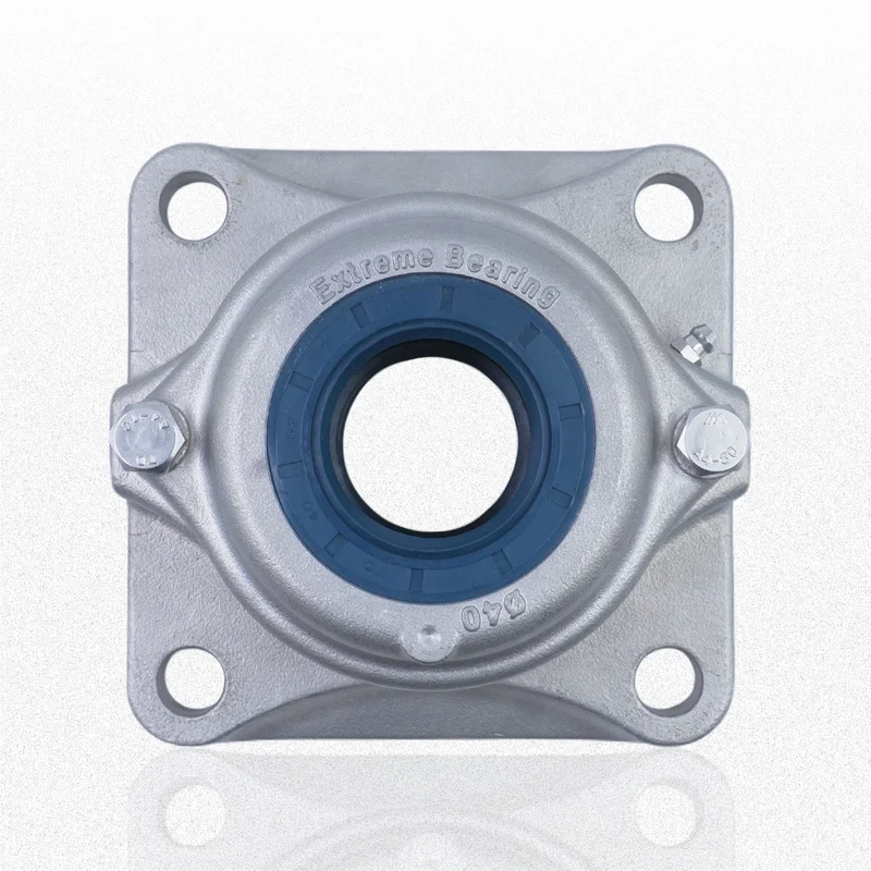 EXF four hole flanged stainless bearing housing