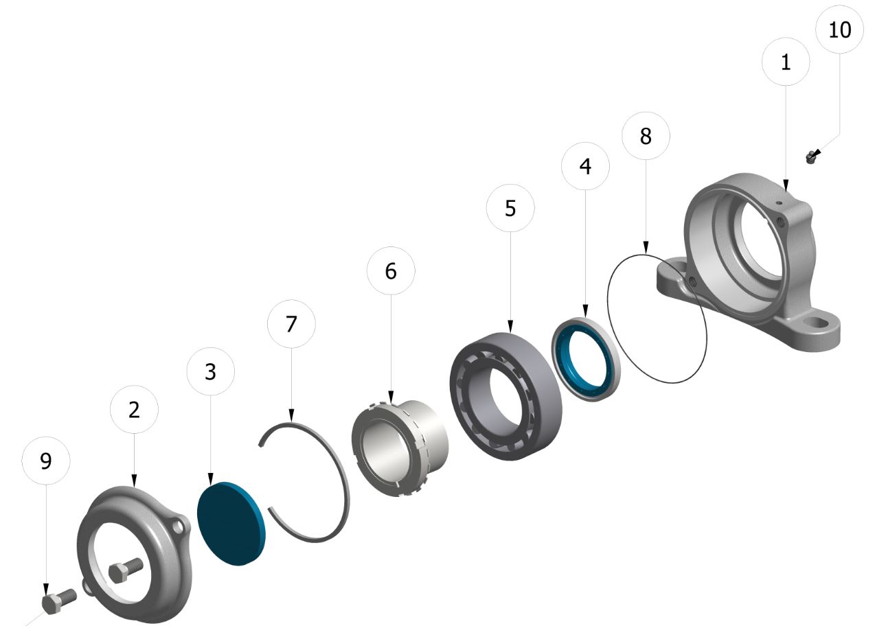 seawater resistant bearing blocks