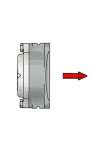 Allowed Load Direction of a 4-Hole Flange Bearing